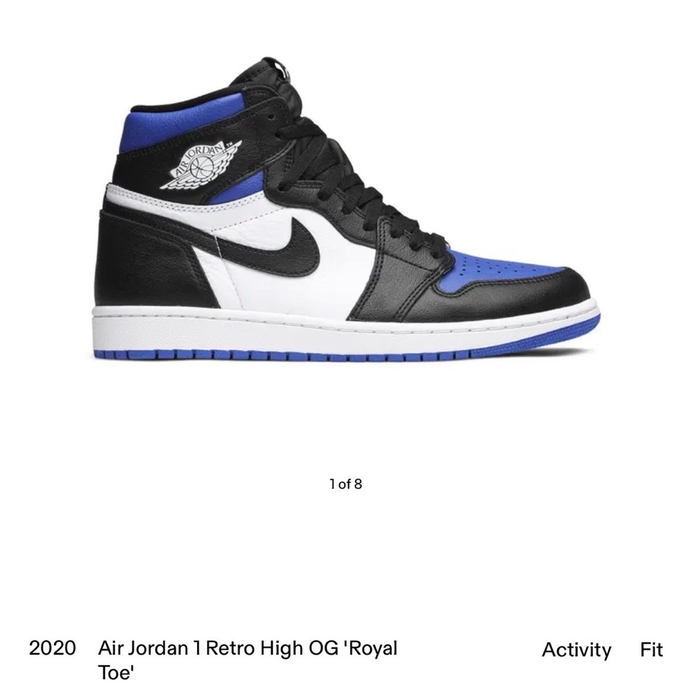 Air Jordan 1 Retro High OG 'Royal Toe' Sneakers